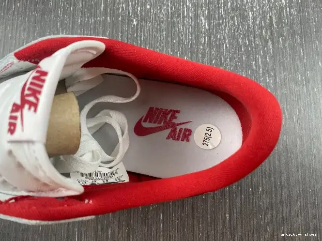 Rep Retro Varsity White Red 705329-101 Low Jordan 1 0603